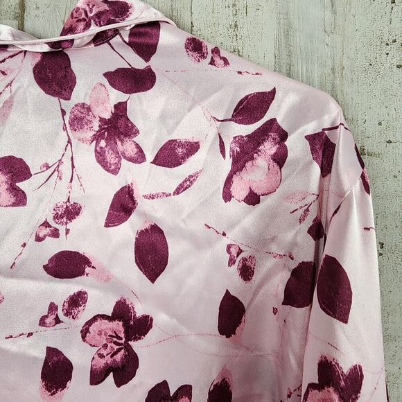 Secret Treasures Floral Pajama Top Pink Size 2XL - Picture 8 of 9